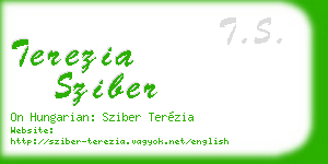 terezia sziber business card