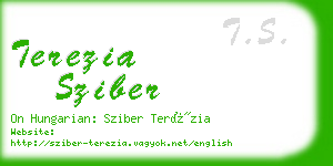 terezia sziber business card